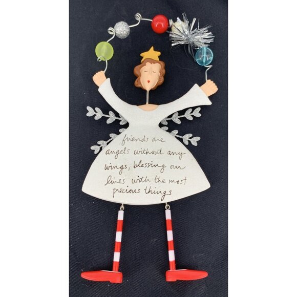 Unbranded Other - Sandra Magsamen Angel Hanging Resin Ornament Friends are Angels 8" Resin Vtg